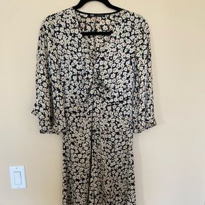 Zara floral midi dress